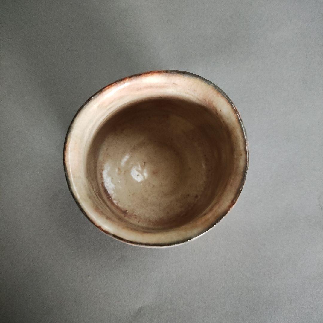 XV Sakakura Shinbei Hagi Ware Sake Cup - 15th Generation Pink-White Glaze Chawan