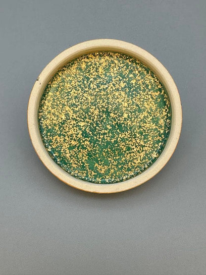 Eiraku Zengoro Plum Blossom Kogo — Gold and Silver Incense Container