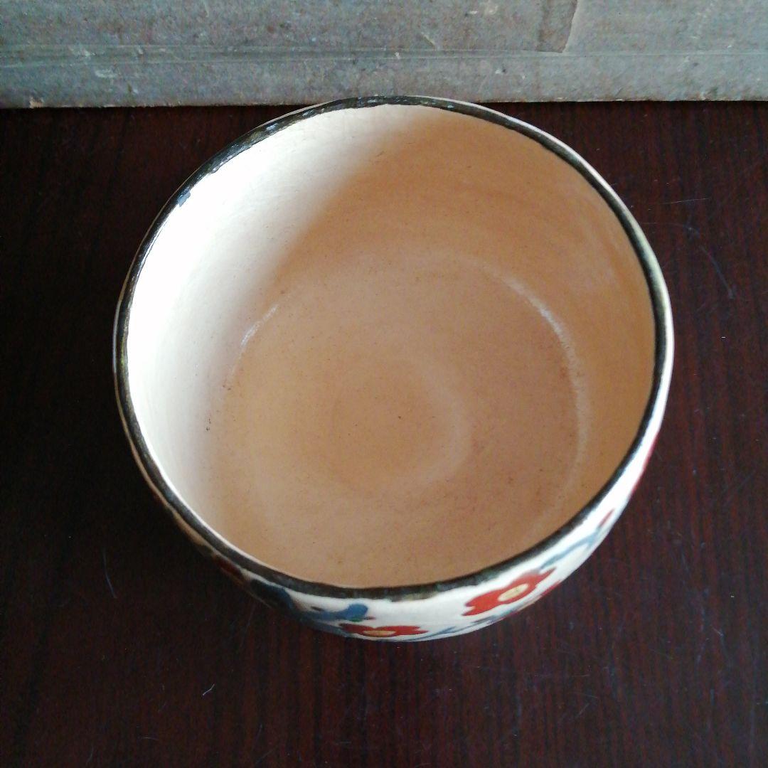 Kyo-yaki Plum Blossom Tea Bowl by Yamamoto Josen — Hachidai Kenzan, Japanese Chawan with Box