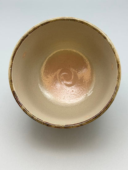 Kyoto-yaki Winter Peony Matcha Bowl by Nan-guchi Kansui