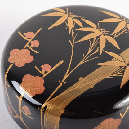 Kaga Maki-e Natsume by Nakamura Kyozo - Four Gentlemen with Daitoku-ji Box