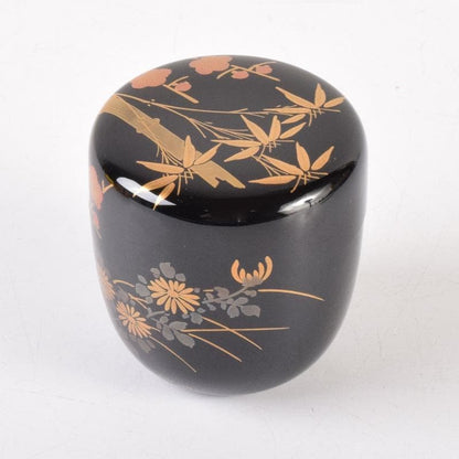 Kaga Maki-e Natsume by Nakamura Kyozo - Four Gentlemen with Daitoku-ji Box