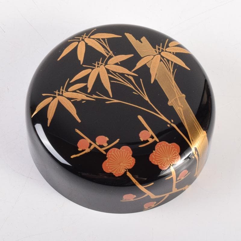 Kaga Maki-e Natsume by Nakamura Kyozo - Four Gentlemen with Daitoku-ji Box