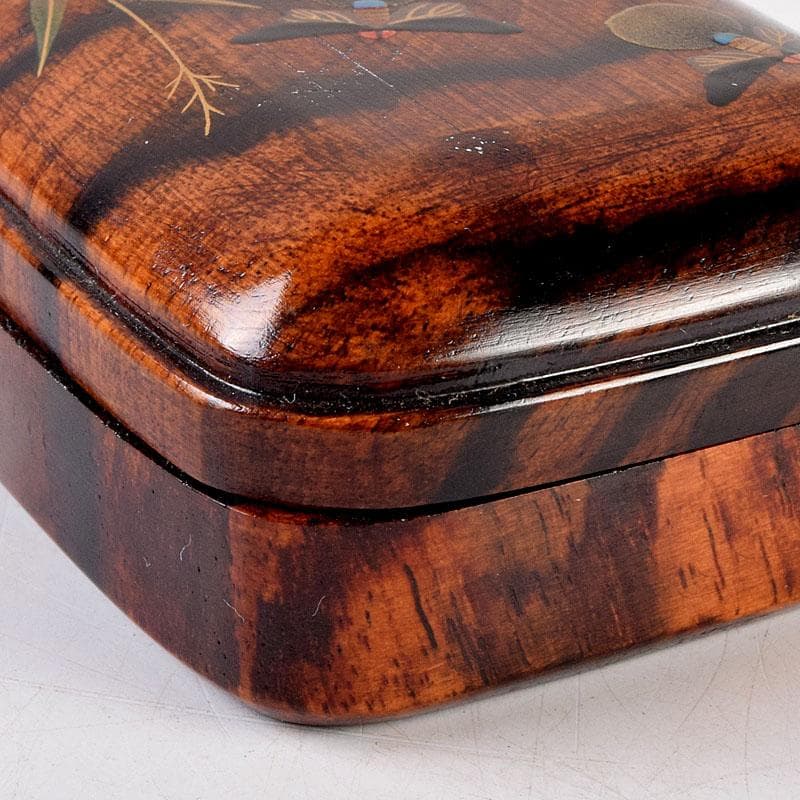 Firefly Maki-e Raden Kogo by Takeuchi Kosai, Black Persimmon Incense Box