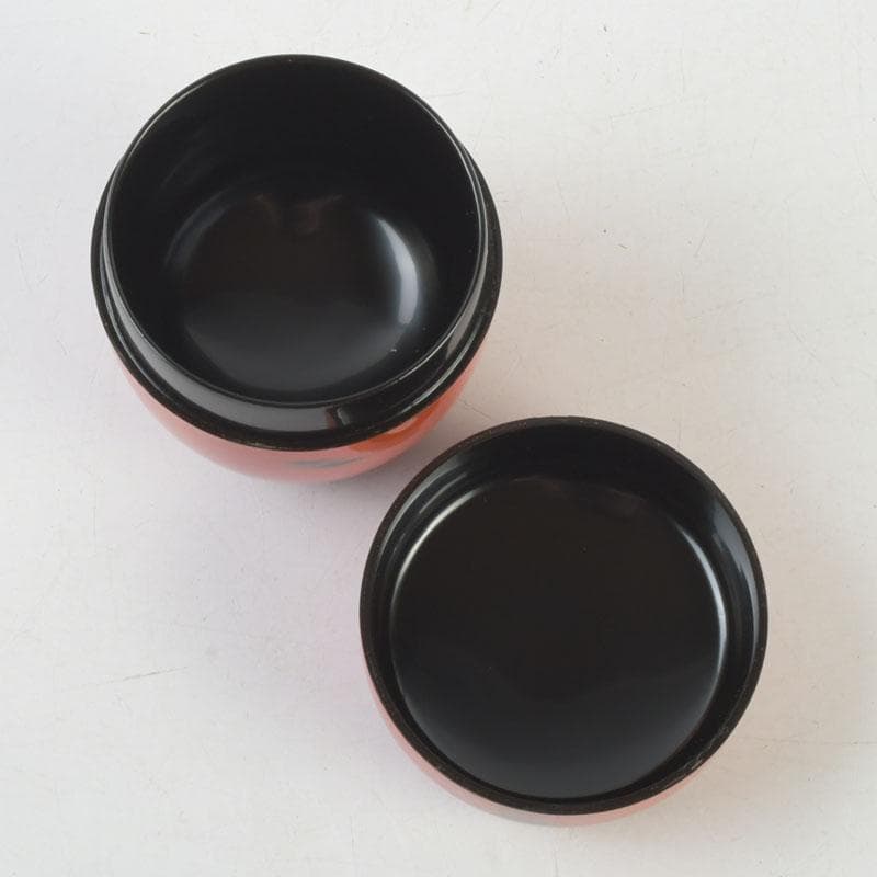 Negoro-nuri Lacquer Natsume Tea Caddy by Shoun — Chunatsume with Original Signed Box