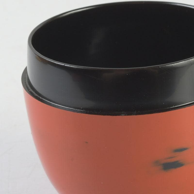 Negoro-nuri Lacquer Natsume Tea Caddy by Shoun — Chunatsume with Original Signed Box
