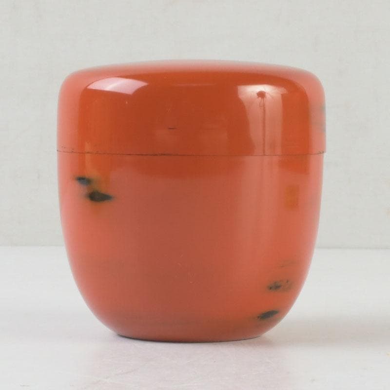 Negoro-nuri Lacquer Natsume Tea Caddy by Shoun — Chunatsume with Original Signed Box