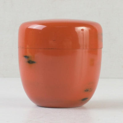 Negoro-nuri Lacquer Natsume Tea Caddy by Shoun — Chunatsume with Original Signed Box
