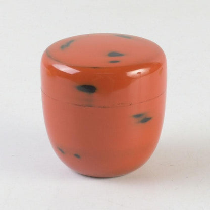 Negoro-nuri Lacquer Natsume Tea Caddy by Shoun — Chunatsume with Original Signed Box