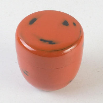 Negoro-nuri Lacquer Natsume Tea Caddy by Shoun — Chunatsume with Original Signed Box