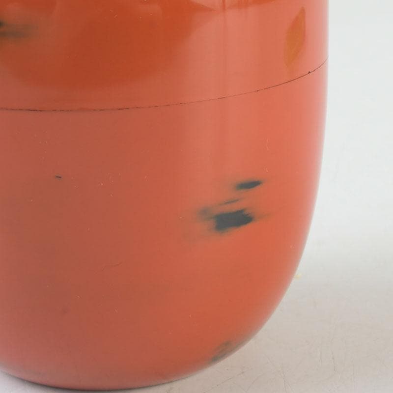 Negoro-nuri Lacquer Natsume Tea Caddy by Shoun — Chunatsume with Original Signed Box
