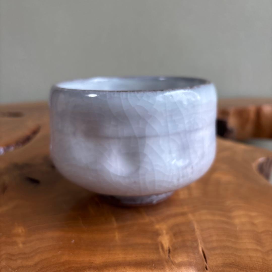 Yuki-Shino Snow White Matcha Bowl | Otaru Kiln Chawan | Japanese Tea Ceremony | Tomobako