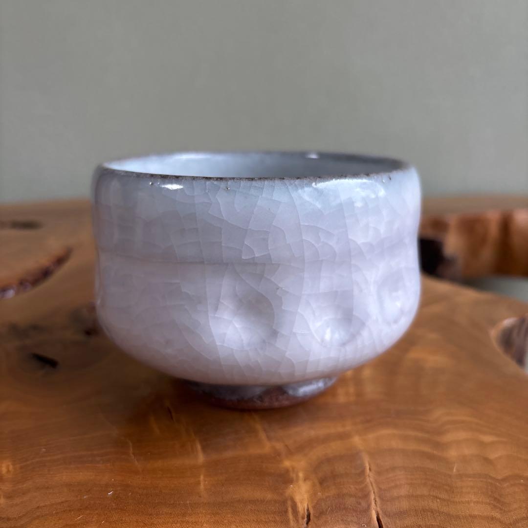 Yuki-Shino Snow White Matcha Bowl | Otaru Kiln Chawan | Japanese Tea Ceremony | Tomobako