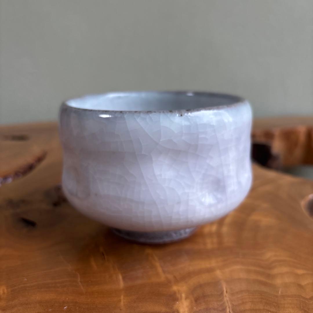 Yuki-Shino Snow White Matcha Bowl | Otaru Kiln Chawan | Japanese Tea Ceremony | Tomobako