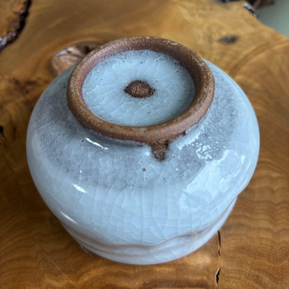 Yuki-Shino Snow White Matcha Bowl | Otaru Kiln Chawan | Japanese Tea Ceremony | Tomobako