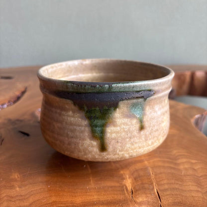 Ki-Seto Chawan by Ozu Hozen — Imperial Theme 'Green', Signed Box