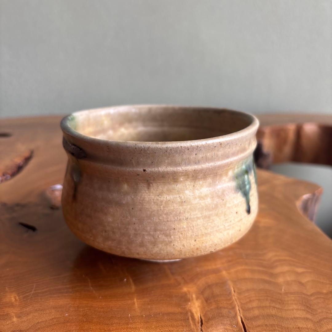 Ki-Seto Chawan by Ozu Hozen — Imperial Theme 'Green', Signed Box
