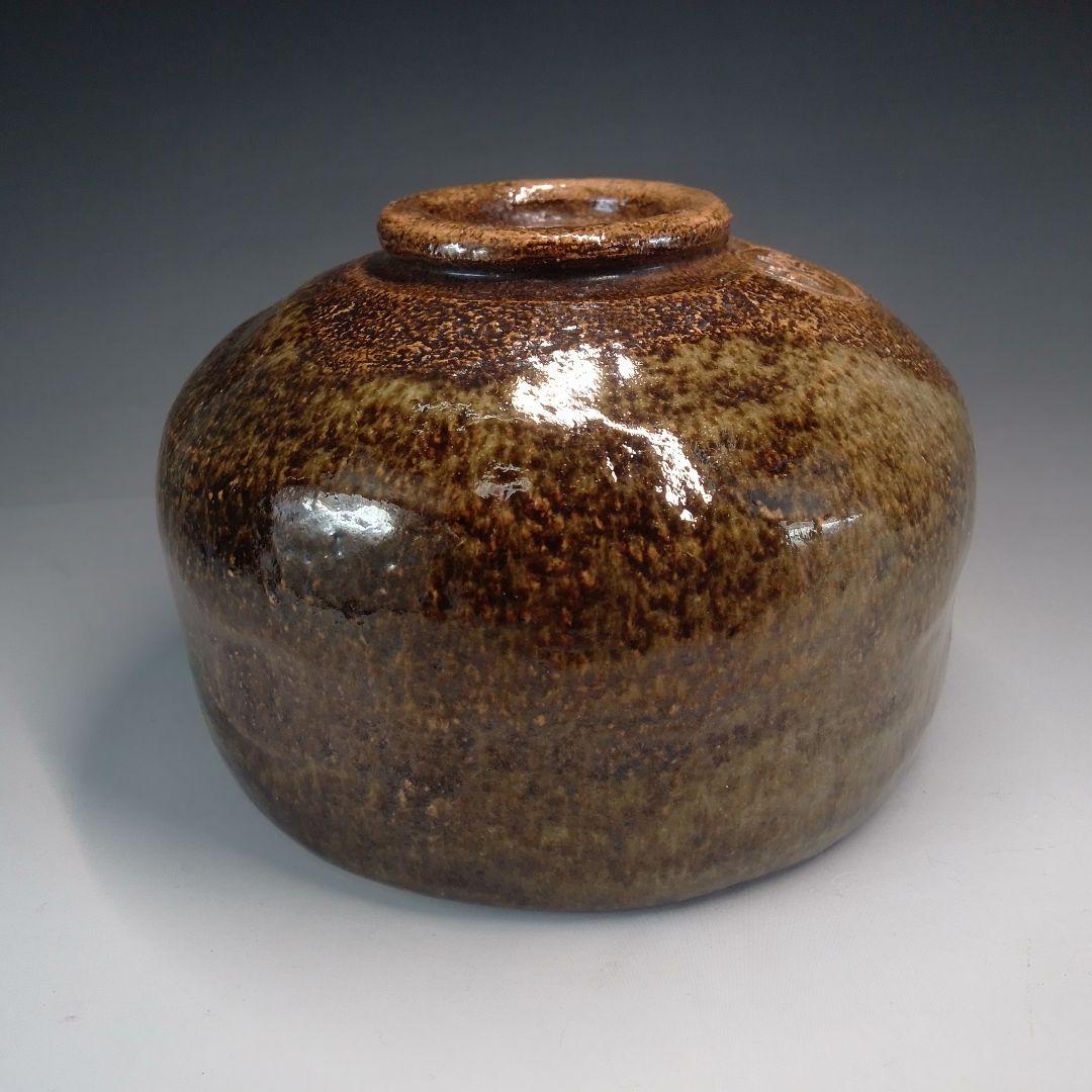 Ohi Cho-ami Tea Bowl — Ame-yu Amber Glaze, Kanazawa Tradition