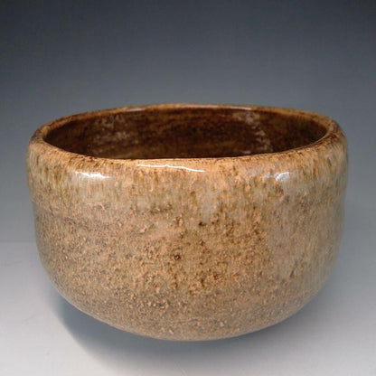 Ohi Cho-ami Tea Bowl — Ame-yu Amber Glaze, Kanazawa Tradition