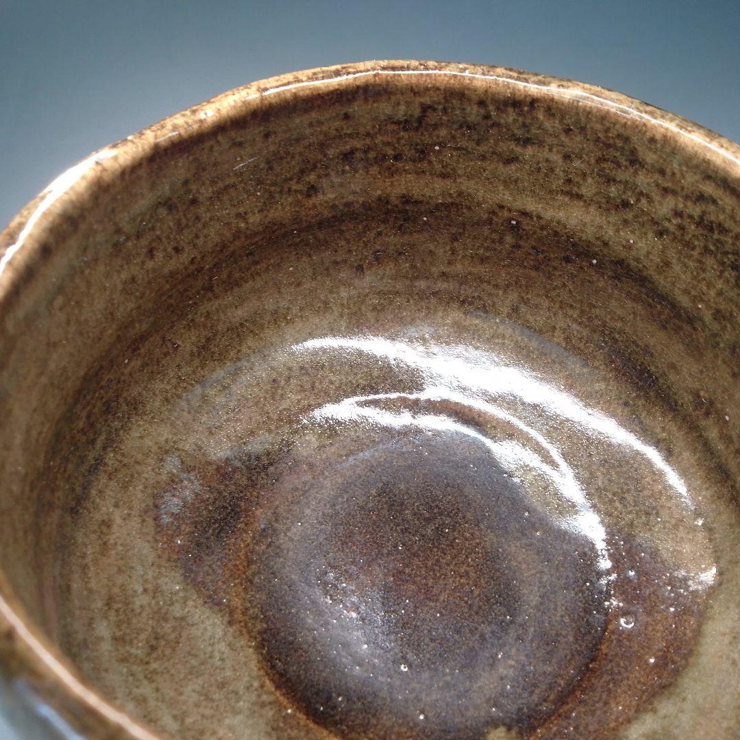 Ohi Cho-ami Tea Bowl — Ame-yu Amber Glaze, Kanazawa Tradition