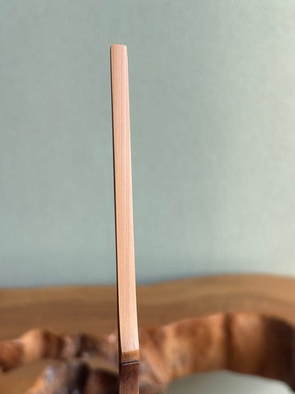Tea Scoop "Koiwamatsu" by Former Daitoku-ji Abbot — Bamboo Tube, Wooden Box | 茶杓 銘 古岩松 前大徳