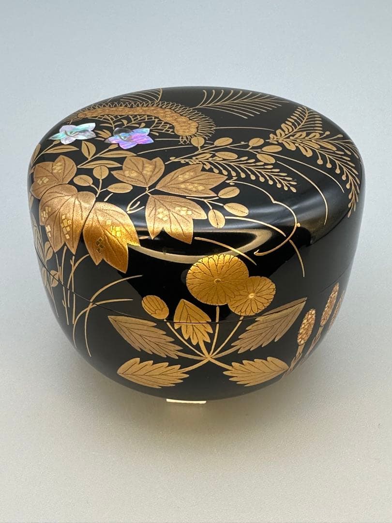 Shunjū Maki-e Lacquer Hira-natsume by Takayu Kozo — Tea Caddy