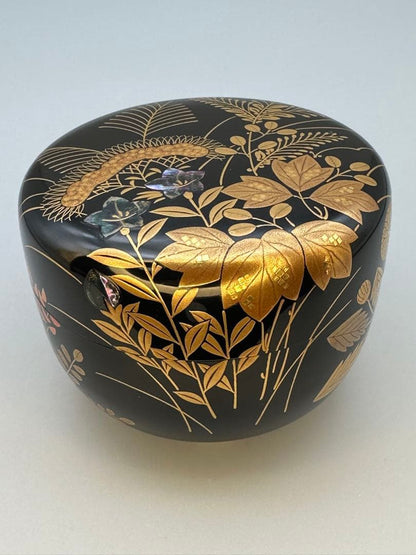 Shunjū Maki-e Lacquer Hira-natsume by Takayu Kozo — Tea Caddy