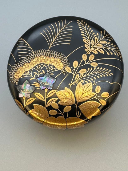 Shunjū Maki-e Lacquer Hira-natsume by Takayu Kozo — Tea Caddy