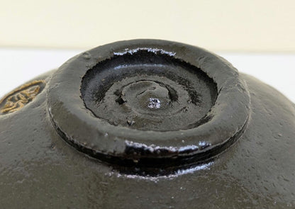 Bizen Ware Matcha Chawan Tea Bowl by Shibaoka Nobuyoshi with Hidasuki Scarlet Marks and Signed Tomobako Wooden Box