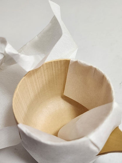 Furo Bamboo Hishaku by Ikeda Iki - Summer Tea Ceremony Water Ladle with Cedar Box