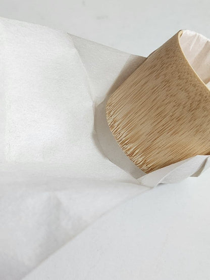 Furo Bamboo Hishaku by Ikeda Iki - Summer Tea Ceremony Water Ladle with Cedar Box