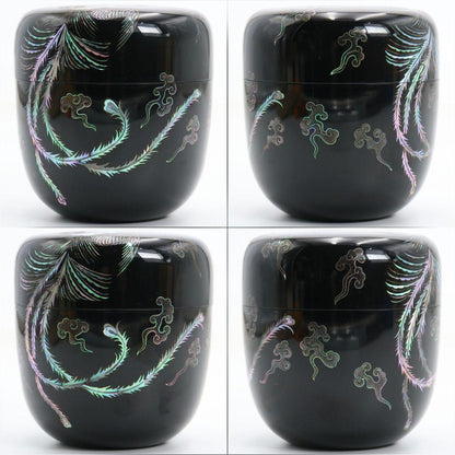 Phoenix Mother-of-Pearl Lacquer Tea Caddy by Min Jong-tae — Korean Raden O-Natsume