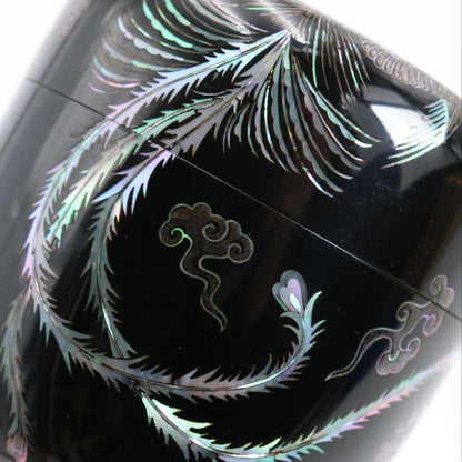 Phoenix Mother-of-Pearl Lacquer Tea Caddy by Min Jong-tae — Korean Raden O-Natsume