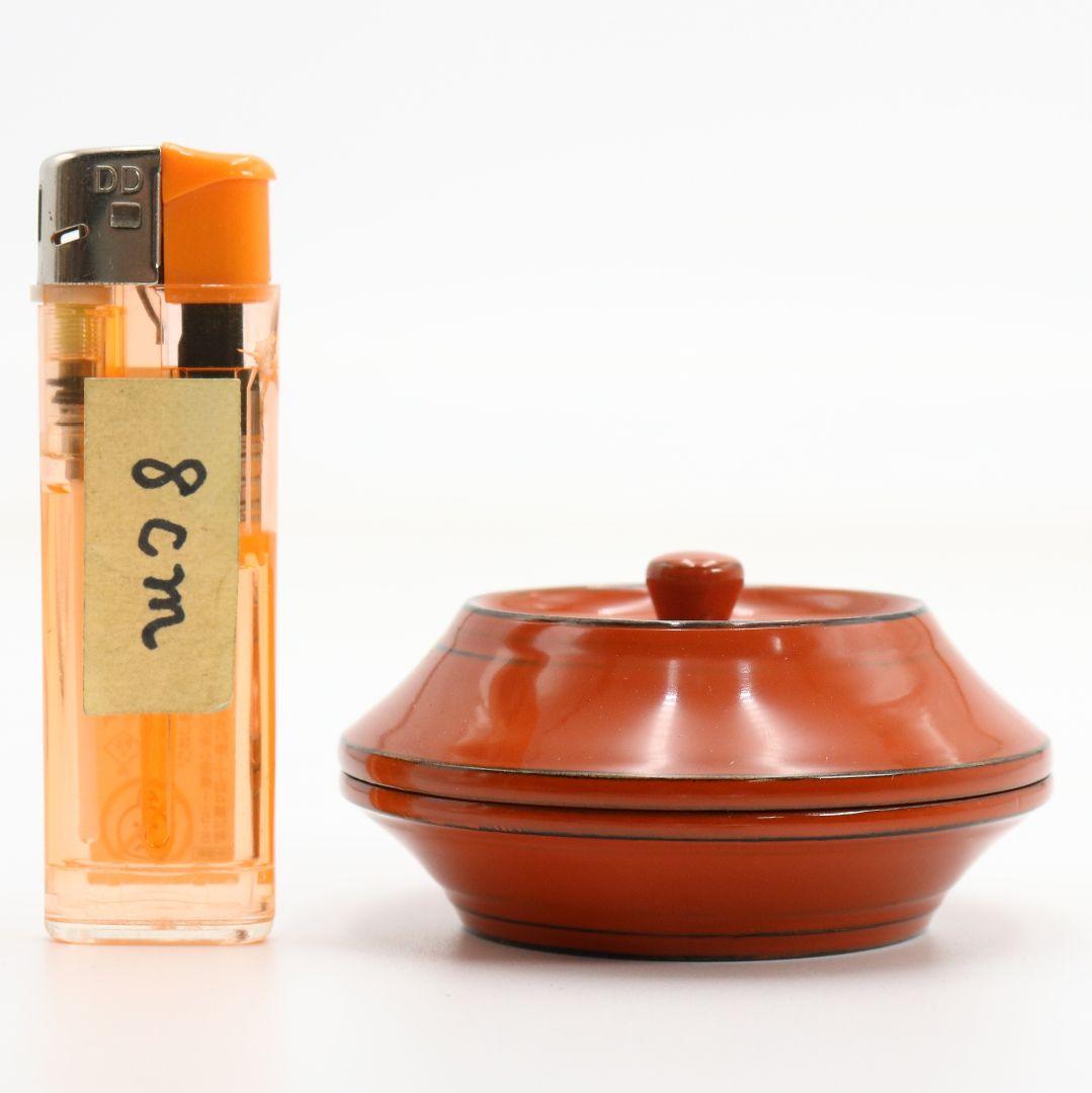 Negoro-nuri Lacquer Incense Container by Ichiro — Aged Vermillion