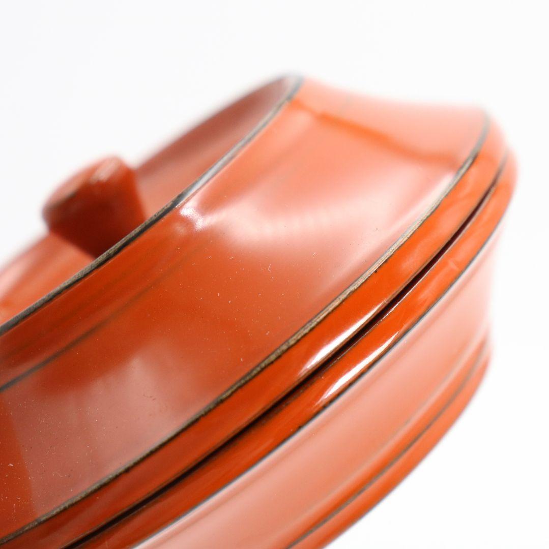 Negoro-nuri Lacquer Incense Container by Ichiro — Aged Vermillion
