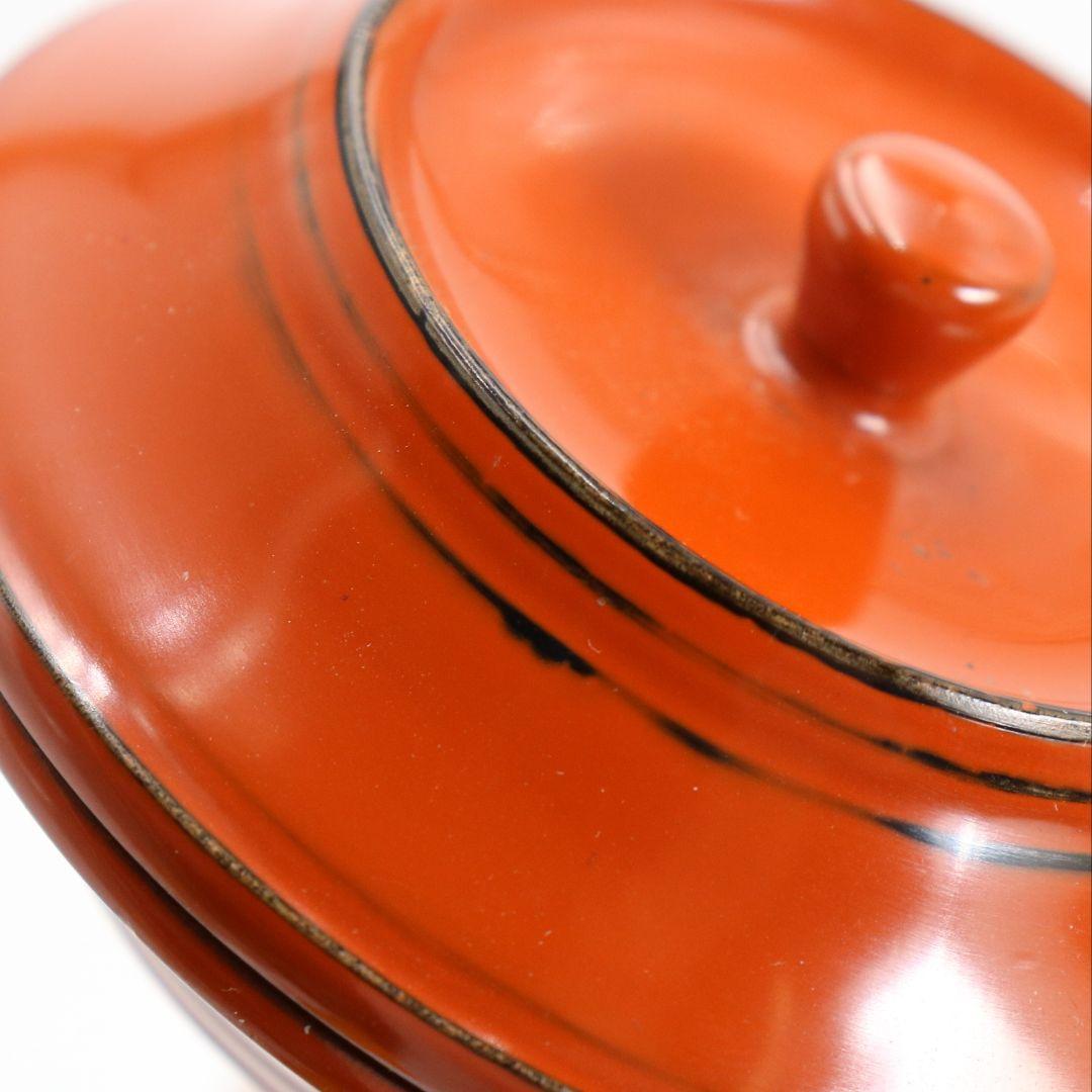 Negoro-nuri Lacquer Incense Container by Ichiro — Aged Vermillion