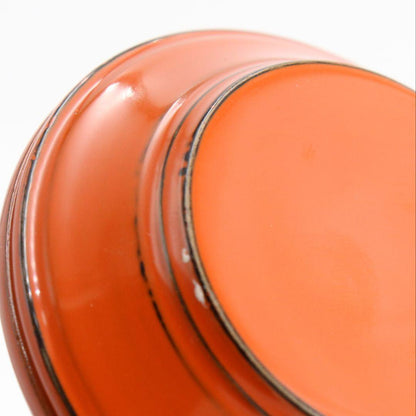 Negoro-nuri Lacquer Incense Container by Ichiro — Aged Vermillion