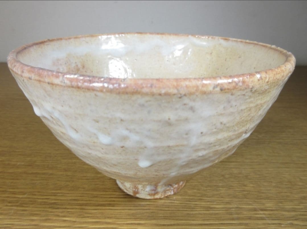 Hagi Ware Tea Bowl by Hatano Zenzo - Prefectural Intangible Cultural Asset with Certificate