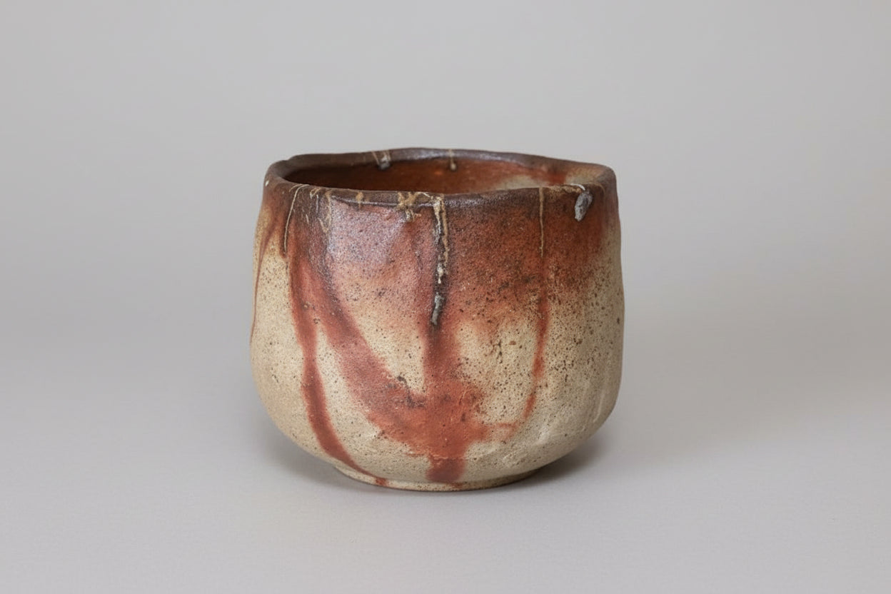 Bizen Hi-Dasuki Tea Bowl by Suehiro Manabu — Wood-Fired Chawan