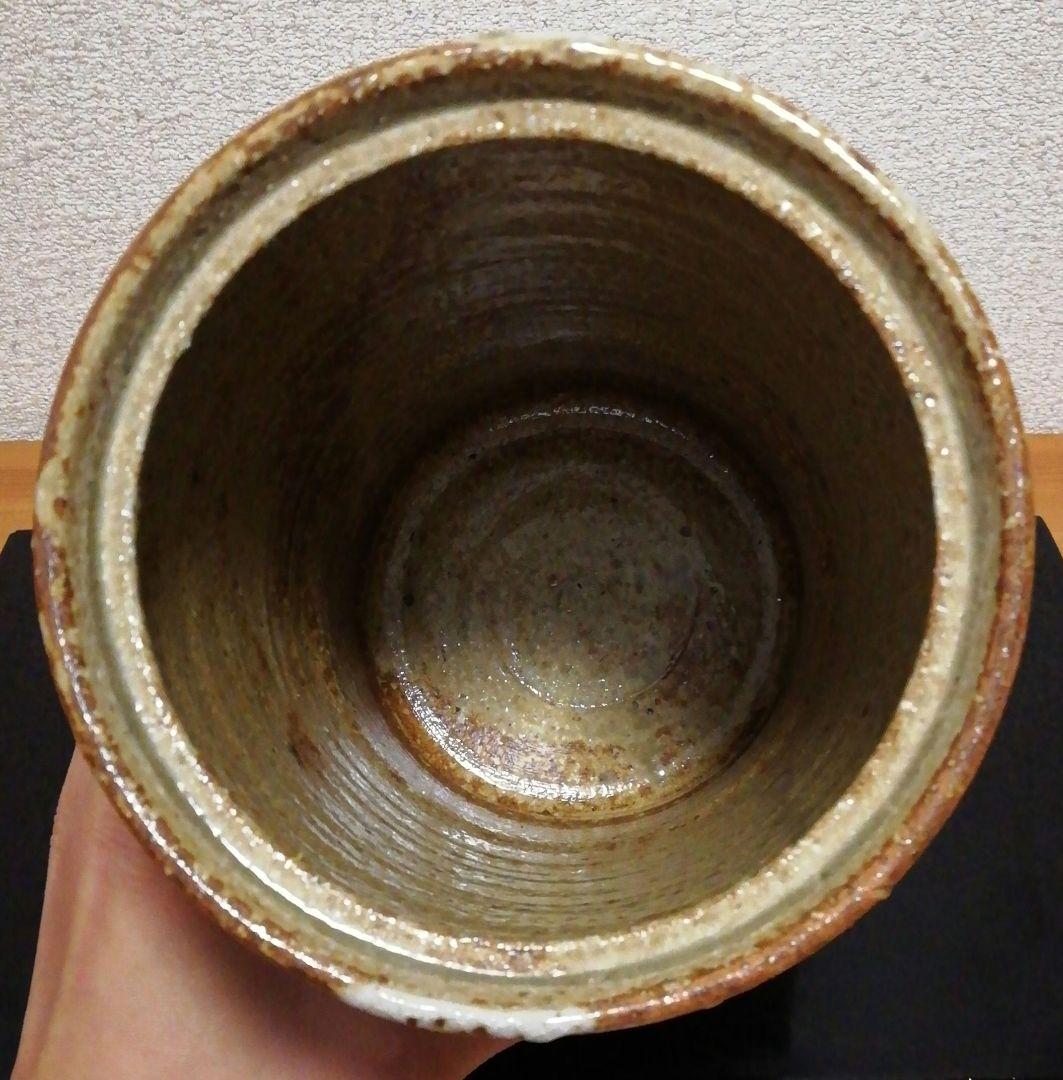 Kato Kiichi Mino-Iga Mizusashi Water Jar Natural Ash Glaze