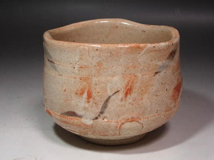 Kato Tokuro Shino Chawan "Matsu-yuki" Pine Snow — Signed Box, Museum Grade