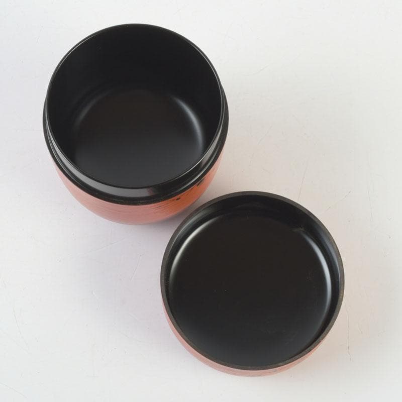 Plum Moon Ume-tsuki Maki-e O-Natsume Shu-Hakeme Lacquer Tea Caddy by Dojo Sohiro