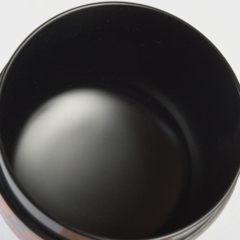 Plum Moon Ume-tsuki Maki-e O-Natsume Shu-Hakeme Lacquer Tea Caddy by Dojo Sohiro