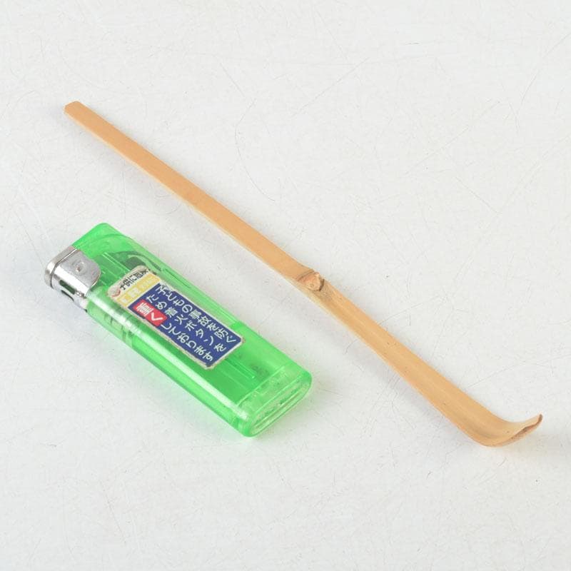 Zen Bamboo Tea Scoop Signed by Kotoin Daitokuji Monk Matsunaga Gozan — Meibutsu Chashaku Sensin with Original Tube and Box