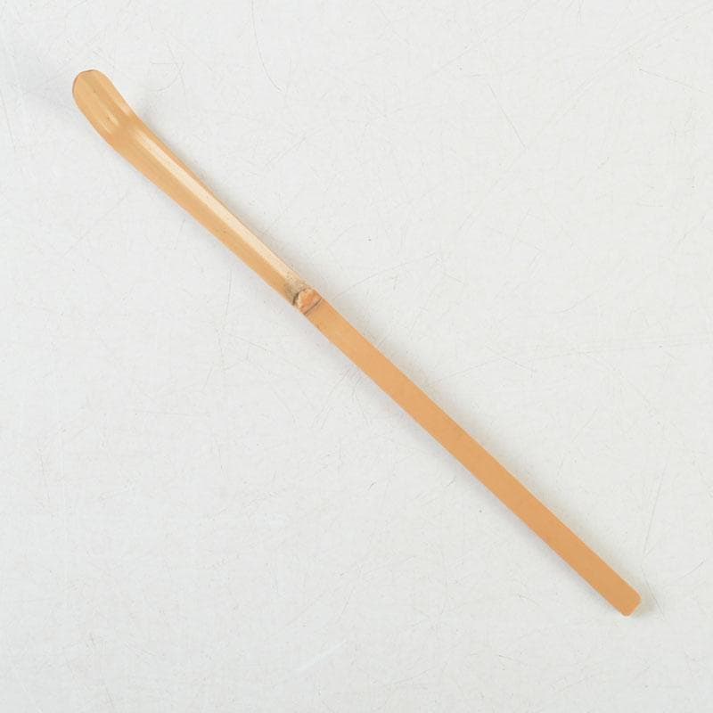 Zen Bamboo Tea Scoop Signed by Kotoin Daitokuji Monk Matsunaga Gozan — Meibutsu Chashaku Sensin with Original Tube and Box