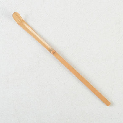 Zen Bamboo Tea Scoop Signed by Kotoin Daitokuji Monk Matsunaga Gozan — Meibutsu Chashaku Sensin with Original Tube and Box
