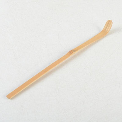 Zen Bamboo Tea Scoop Signed by Kotoin Daitokuji Monk Matsunaga Gozan — Meibutsu Chashaku Sensin with Original Tube and Box