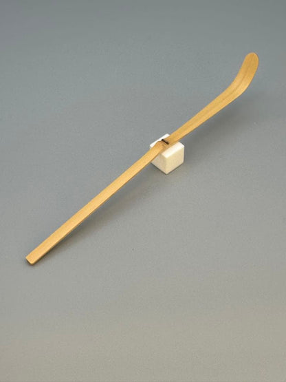 Zen Bamboo Tea Scoop by Sekio, Motto: Kissa-ko (Drink some Tea)