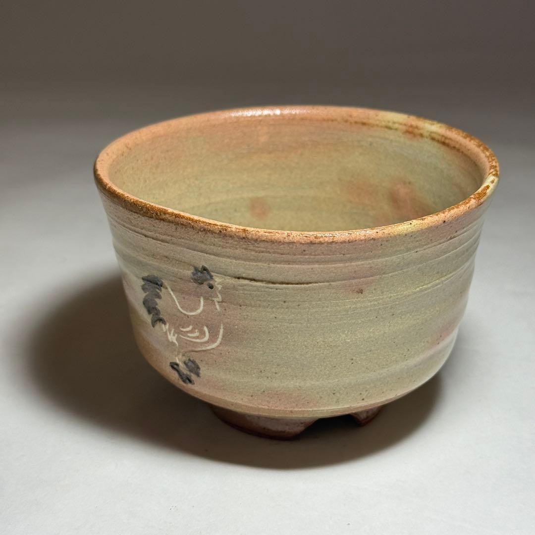 Gohonte Rooster Tea Bowl by Hayashi Eijin | Momoyama-gama Mino | Kiridate Kōdai | Signed Box