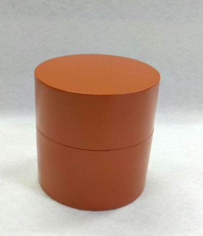 Tanaka Kenchi II Vermillion Nakatsugi - Shu-nuri Lacquer Tea Caddy with Signed Box